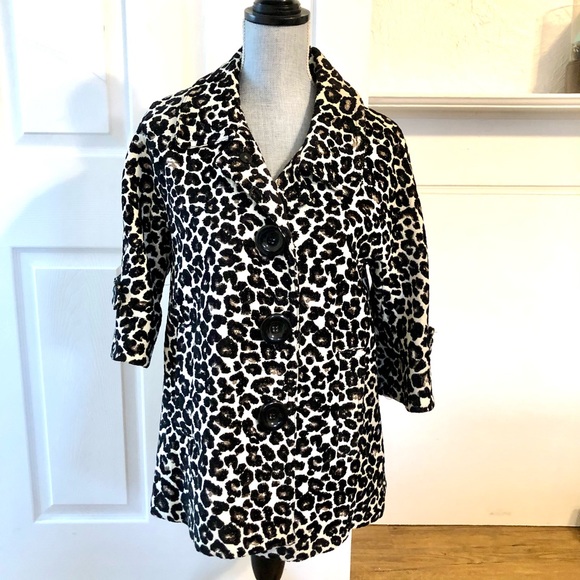 Animal Print Forever 21 Pea Type Coat - Picture 4 of 13